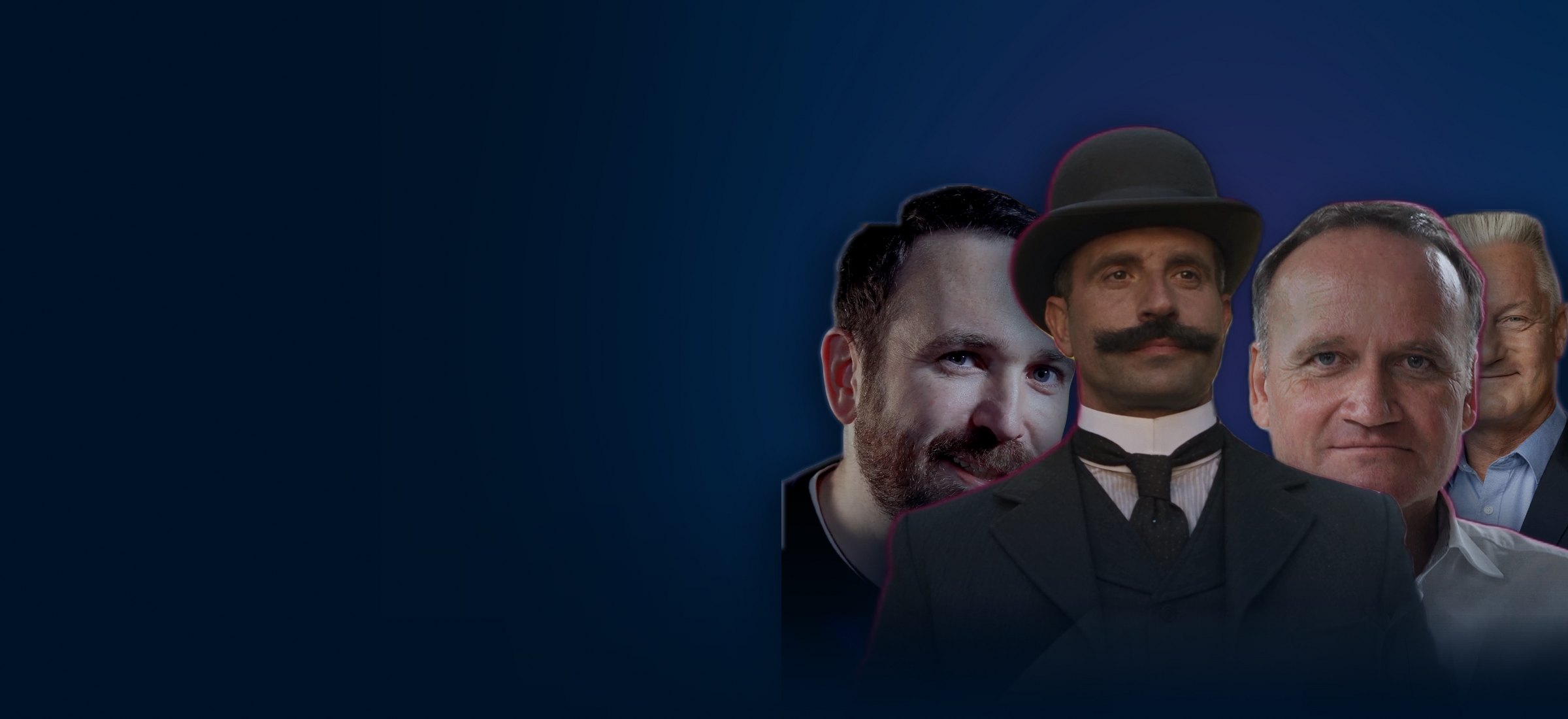 Gesichter aus Bagaluten-Kampagnen: BGH-Gründer, Philip Schleifer, Torre Winkel und Frank Matthiesen